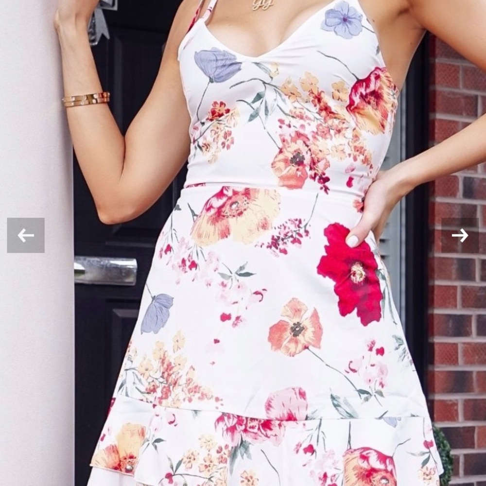 PARISIAN FLORAL PRINT  MINI DRESS